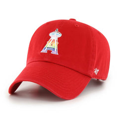 Los Angeles Angels Team Pride Clean Up Adjustable Hat Red