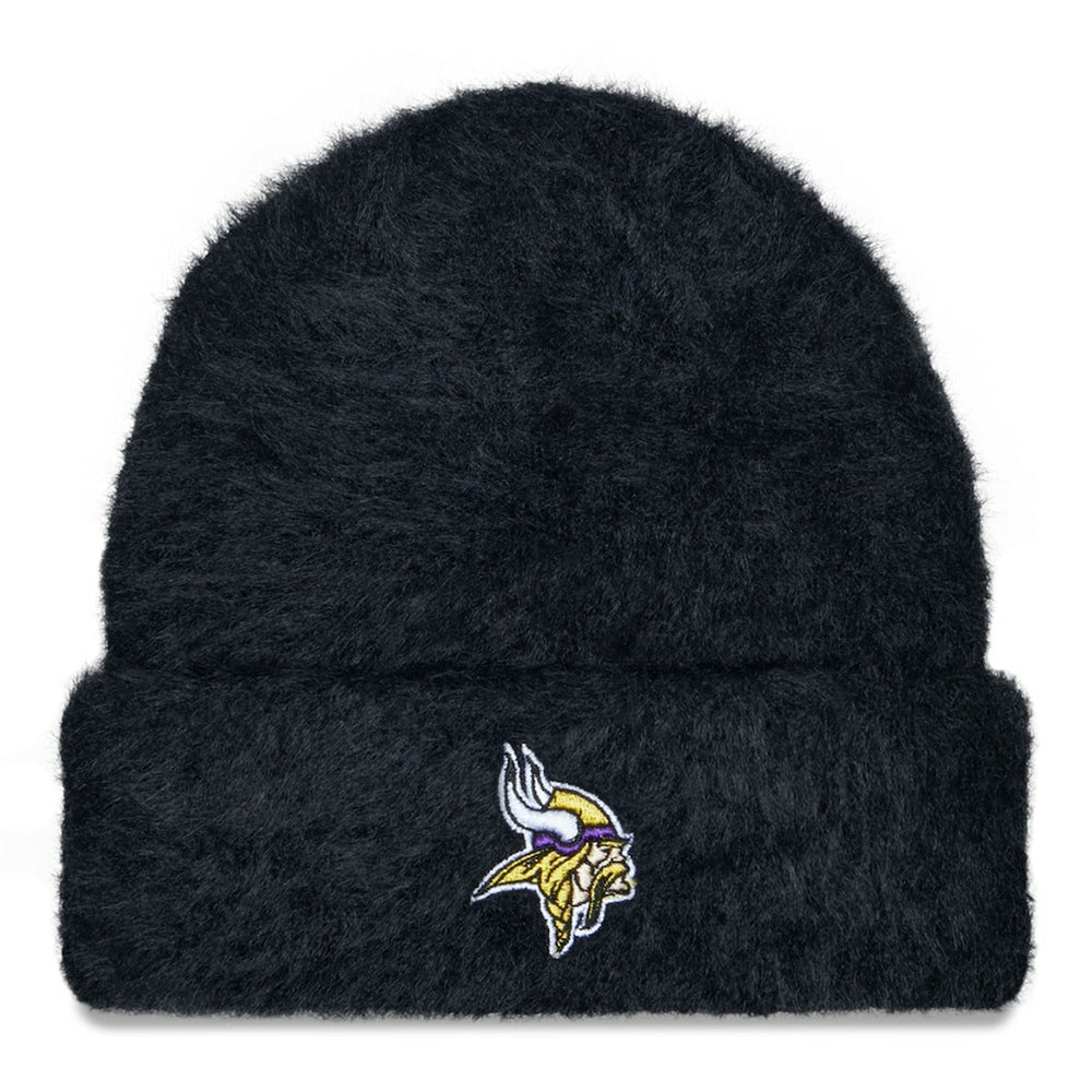 Minnesota Vikings New Era Women's Fuzzy Cuffed Knit Hat - Black cheap