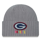 Green Bay Packers New Era Color Pack Multi Cuffed Knit Hat - Gray on sale