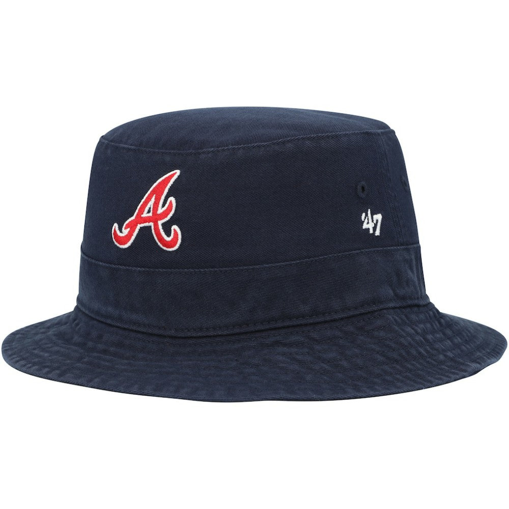 Atlanta Braves Primary Bucket Hat Navy