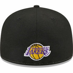 Los Angeles Lakers Pop Front 59FIFTY Fitted Hat - Black/Gold cheap