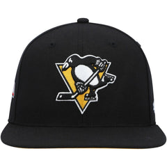 Pittsburgh Penguins '47 Sure Shot Captain Snapback Hat - Black Hats