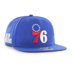 Philadelphia 76ers '47 Sure Shot Captain Snapback Hat - Royal discount