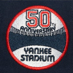 New York Yankees Yankee Stadium 50th Anniversary Homefield Fitted Hat Cream/Gray