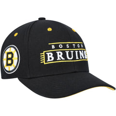 Boston Bruins Mitchell & Ness LOFI Pro Snapback Hat - Black Hats