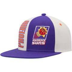 Phoenix Suns Hardwood Classics Pop Snapback Hat - Cream/Purple discount