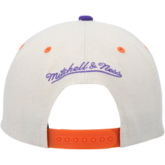 Phoenix Suns Hardwood Classics Pop Snapback Hat - Cream/Purple discount