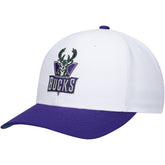 Milwaukee Bucks Hardwood Classics Core 2-Tone 2.0 Pro Snapback Hat - White/Purple discount