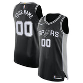 San Antonio Spurs Authentic Custom Jersey Black - Icon Edition online
