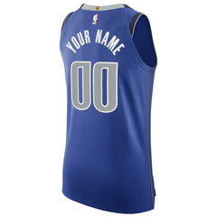 Dallas Mavericks 2020/21 Authentic Custom Jersey Royal sale - Icon Edition outlet