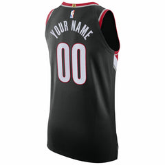 Portland Trail Blazers 2020/21 Authentic Custom Jersey Black - Icon Edition discount