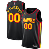 Atlanta Hawks Jordan Brand Swingman Custom Jersey - Statement Edition - Black outlet