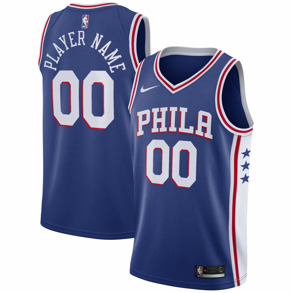 Philadelphia 76ers 2020/21 Swingman Custom Jersey - Icon Edition - Royal for sale