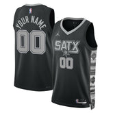 San Antonio Spurs Jordan Brand Unisex 2022/23 Swingman Custom Jersey - Statement Edition - Black online