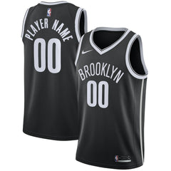 Brooklyn Nets Swingman Custom Jersey Black - Icon Edition shop