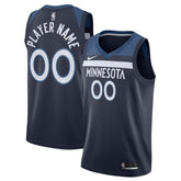 Minnesota Timberwolves Swingman Custom Jersey Navy - Icon Edition online
