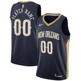 New Orleans Pelicans Swingman Custom Jersey Navy - Icon Edition outlet