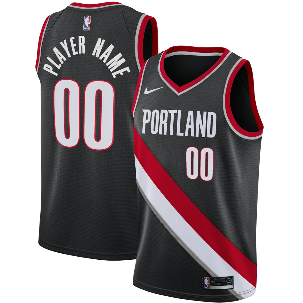 Portland Trail Blazers Swingman Custom Jersey Black - Icon Edition sale
