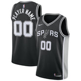 San Antonio Spurs Swingman Custom Jersey Black - Icon Edition on sale