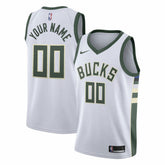 Milwaukee Bucks Swingman Custom Jersey White - Association Edition sale