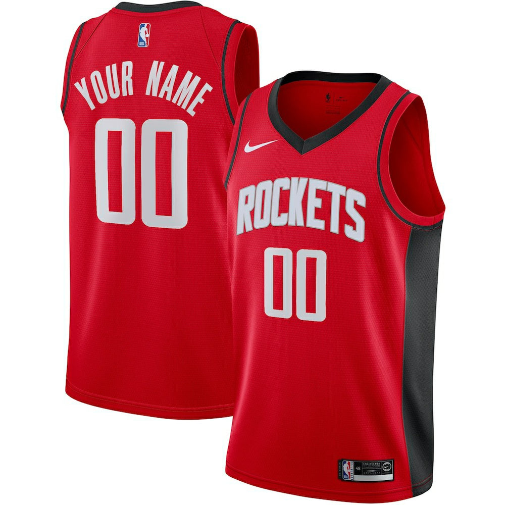Houston Rockets Custom Swingman Jersey - Icon Edition - Red on sale