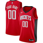 Houston Rockets Custom Swingman Jersey - Icon Edition - Red on sale
