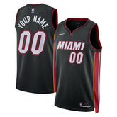 Miami Heat Unisex Swingman Custom Jersey Black - Icon Edition sale