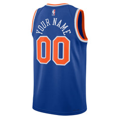 New York Knicks Unisex Swingman Custom Jersey Blue - Icon Edition outlet