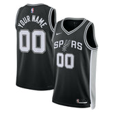 San Antonio Spurs Unisex Swingman Custom Jersey Black - Icon Edition cheap