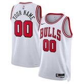 Chicago Bulls Unisex Swingman Custom Jersey White - Association Edition for sale