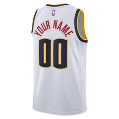 Denver Nuggets Unisex Swingman Custom Jersey White sale - Association Edition for sale