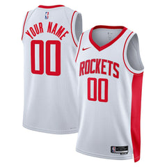 Houston Rockets Unisex Swingman Custom Jersey White - Association Edition cheap