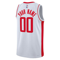 Houston Rockets Unisex Swingman Custom Jersey White - Association Edition cheap