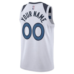 Minnesota Timberwolves Unisex Swingman Custom Jersey White - Association Edition cheap