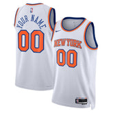 New York Knicks Unisex Swingman Custom Jersey White - Association Edition for sale
