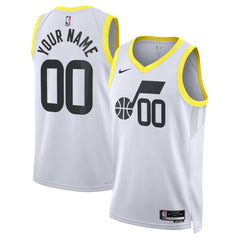 Utah Jazz Unisex Swingman Custom Jersey White - Association Edition shop