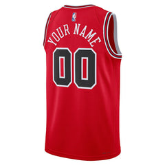 Chicago Bulls Unisex Swingman Custom Jersey Red sale - Icon Edition shop