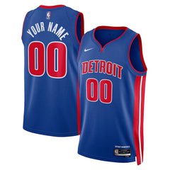 Detroit Pistons Unisex Swingman Custom Jersey Blue sale - Icon Edition discount