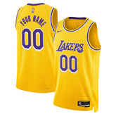 Los Angeles Lakers Unisex Swingman Custom Jersey Gold - Icon Edition cheap