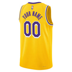 Los Angeles Lakers Unisex Swingman Custom Jersey Gold - Icon Edition cheap