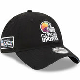 Cleveland Browns New Era 2023 NFL Crucial Catch 9TWENTY Adjustable Hat - Black on sale