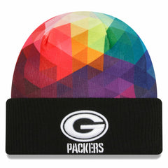 Green Bay Packers New Era 2023 NFL Crucial Catch Cuffed Knit Hat - Black sale