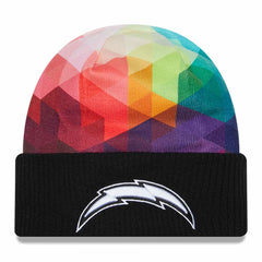 Los Angeles Chargers New Era 2023 NFL Crucial Catch Cuffed Knit Hat - Black outlet
