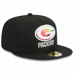Green Bay Packers New Era 2023 NFL Crucial Catch 59FIFTY Fitted Hat - Black cheap