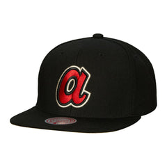 Atlanta Braves Cooperstown Collection True Classics Snapback Hat Black