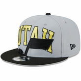 Utah Jazz Tip-Off Two-Tone 9FIFTY Snapback Hat - Gray/Black shop