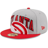 Atlanta Hawks Tip-Off Two-Tone 59FIFTY Fitted Hat - Gray/Red outlet