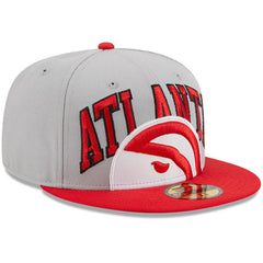 Atlanta Hawks Tip-Off Two-Tone 59FIFTY Fitted Hat - Gray/Red outlet