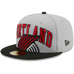 Portland Trail Blazers Tip-Off Two-Tone 59FIFTY Fitted Hat - Gray/Black on sale