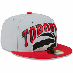 Toronto Raptors Tip-Off Two-Tone 59FIFTY Fitted Hat - Gray/Red outlet